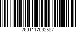 Código de barras (EAN, GTIN, SKU, ISBN): '7891117083597'