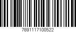Código de barras (EAN, GTIN, SKU, ISBN): '7891117100522'