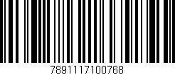Código de barras (EAN, GTIN, SKU, ISBN): '7891117100768'
