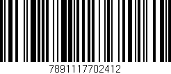 Código de barras (EAN, GTIN, SKU, ISBN): '7891117702412'