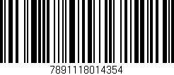 Código de barras (EAN, GTIN, SKU, ISBN): '7891118014354'