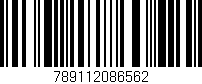 Código de barras (EAN, GTIN, SKU, ISBN): '789112086562'