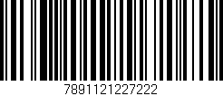 Código de barras (EAN, GTIN, SKU, ISBN): '7891121227222'
