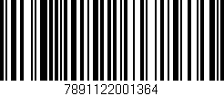 Código de barras (EAN, GTIN, SKU, ISBN): '7891122001364'