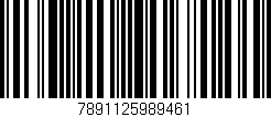 Código de barras (EAN, GTIN, SKU, ISBN): '7891125989461'