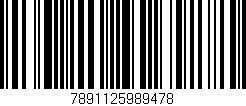 Código de barras (EAN, GTIN, SKU, ISBN): '7891125989478'