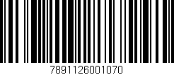 Código de barras (EAN, GTIN, SKU, ISBN): '7891126001070'