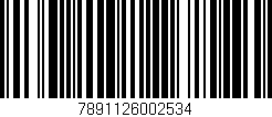 Código de barras (EAN, GTIN, SKU, ISBN): '7891126002534'