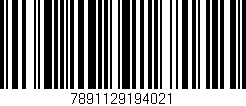 Código de barras (EAN, GTIN, SKU, ISBN): '7891129194021'