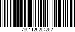 Código de barras (EAN, GTIN, SKU, ISBN): '7891129204287'