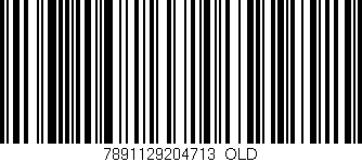 Código de barras (EAN, GTIN, SKU, ISBN): '7891129204713_OLD'
