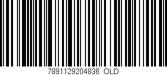 Código de barras (EAN, GTIN, SKU, ISBN): '7891129204836_OLD'