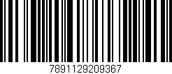 Código de barras (EAN, GTIN, SKU, ISBN): '7891129209367'