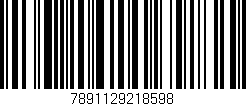 Código de barras (EAN, GTIN, SKU, ISBN): '7891129218598'