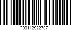Código de barras (EAN, GTIN, SKU, ISBN): '7891129227071'