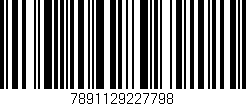 Código de barras (EAN, GTIN, SKU, ISBN): '7891129227798'