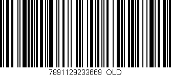 Código de barras (EAN, GTIN, SKU, ISBN): '7891129233669_OLD'