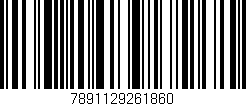 Código de barras (EAN, GTIN, SKU, ISBN): '7891129261860'