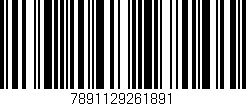 Código de barras (EAN, GTIN, SKU, ISBN): '7891129261891'