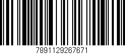 Código de barras (EAN, GTIN, SKU, ISBN): '7891129267671'