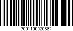 Código de barras (EAN, GTIN, SKU, ISBN): '7891130028667'