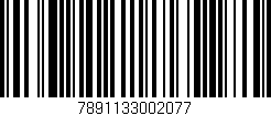Código de barras (EAN, GTIN, SKU, ISBN): '7891133002077'