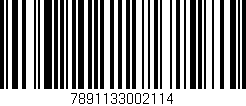 Código de barras (EAN, GTIN, SKU, ISBN): '7891133002114'