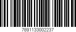 Código de barras (EAN, GTIN, SKU, ISBN): '7891133002237'