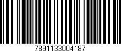 Código de barras (EAN, GTIN, SKU, ISBN): '7891133004187'