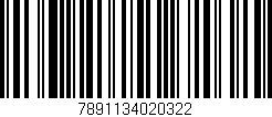 Código de barras (EAN, GTIN, SKU, ISBN): '7891134020322'