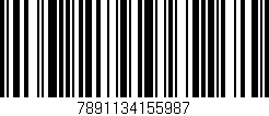 Código de barras (EAN, GTIN, SKU, ISBN): '7891134155987'