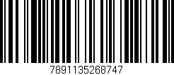 Código de barras (EAN, GTIN, SKU, ISBN): '7891135268747'