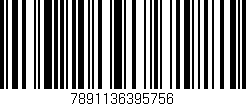 Código de barras (EAN, GTIN, SKU, ISBN): '7891136395756'