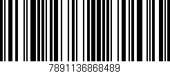 Código de barras (EAN, GTIN, SKU, ISBN): '7891136868489'