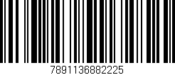 Código de barras (EAN, GTIN, SKU, ISBN): '7891136882225'