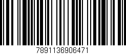 Código de barras (EAN, GTIN, SKU, ISBN): '7891136906471'
