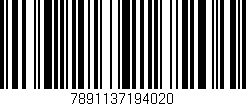 Código de barras (EAN, GTIN, SKU, ISBN): '7891137194020'