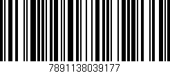 Código de barras (EAN, GTIN, SKU, ISBN): '7891138039177'