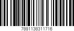 Código de barras (EAN, GTIN, SKU, ISBN): '7891138311716'