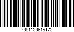 Código de barras (EAN, GTIN, SKU, ISBN): '7891138615173'