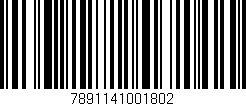 Código de barras (EAN, GTIN, SKU, ISBN): '7891141001802'