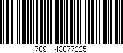 Código de barras (EAN, GTIN, SKU, ISBN): '7891143077225'