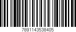 Código de barras (EAN, GTIN, SKU, ISBN): '7891143538405'