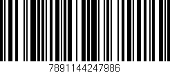 Código de barras (EAN, GTIN, SKU, ISBN): '7891144247986'