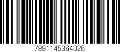 Código de barras (EAN, GTIN, SKU, ISBN): '7891145364026'