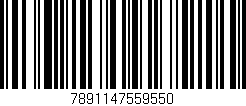 Código de barras (EAN, GTIN, SKU, ISBN): '7891147559550'