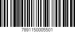 Código de barras (EAN, GTIN, SKU, ISBN): '7891150005501'