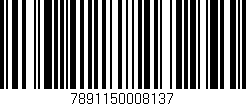 Código de barras (EAN, GTIN, SKU, ISBN): '7891150008137'