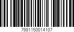 Código de barras (EAN, GTIN, SKU, ISBN): '7891150014107'
