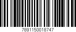 Código de barras (EAN, GTIN, SKU, ISBN): '7891150018747'